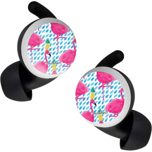 Bouffants and Broken Hearts Party Flamingos Google Pixel Buds Skin